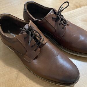 Franco Fortini Brown Leather Derby Lace-Up Shoes Size 12
